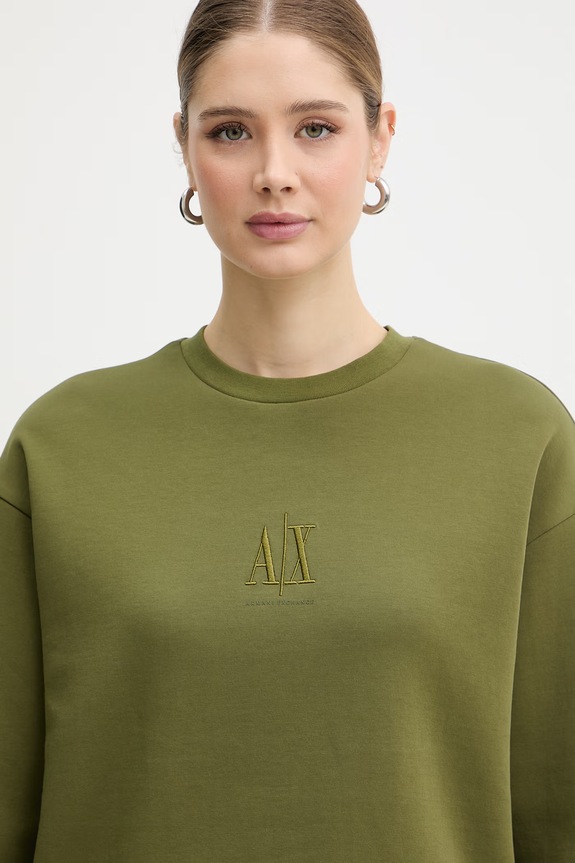 Armani Exchange mikina dámska zelená XW000821.AF10818