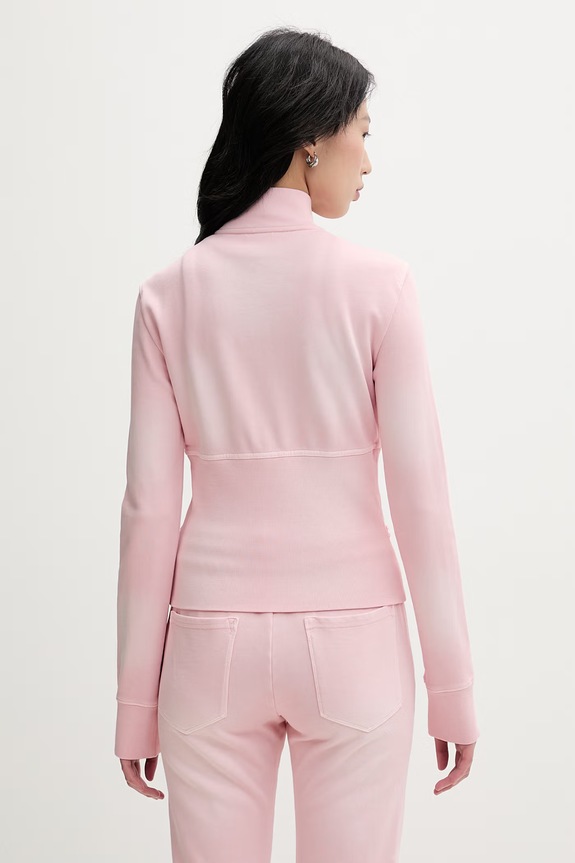 Odzież Miss Sixty bluza rozpinana damska bawełniana 6M1TJ46700 różowy