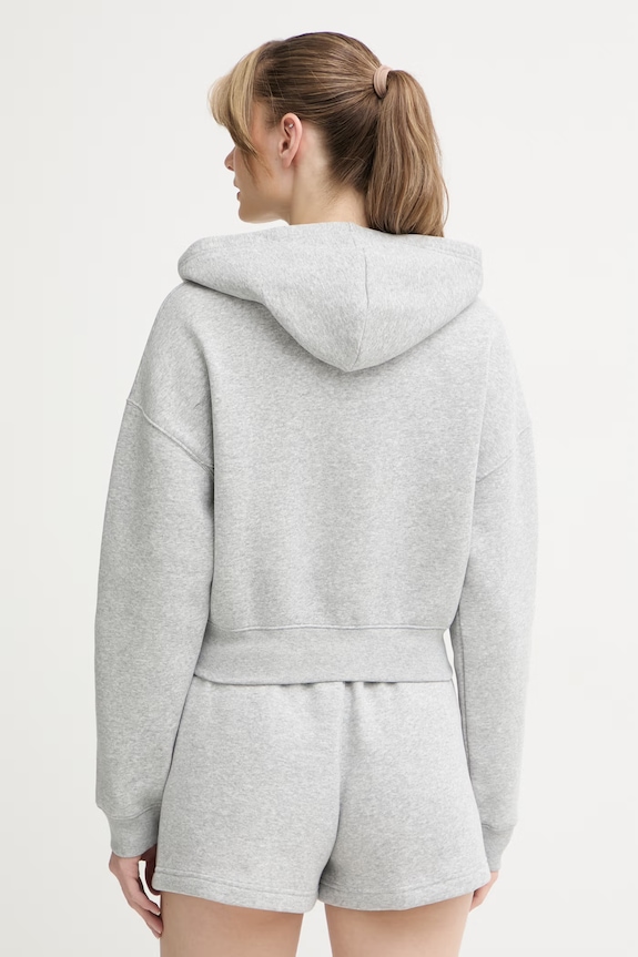 Odzież Under Armour bluza rozpinana z kapturem damska z bawełną Icon 6010978 szary