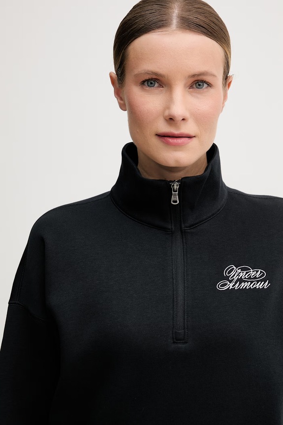 Under Armour μπλούζα Γυναικεία με βαμβάκι Rival Fleece μαύρο 6012292