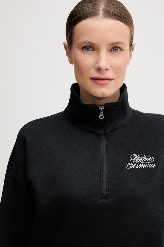 Under Armour μπλούζα Γυναικεία με βαμβάκι Rival Fleece μαύρο 6012292