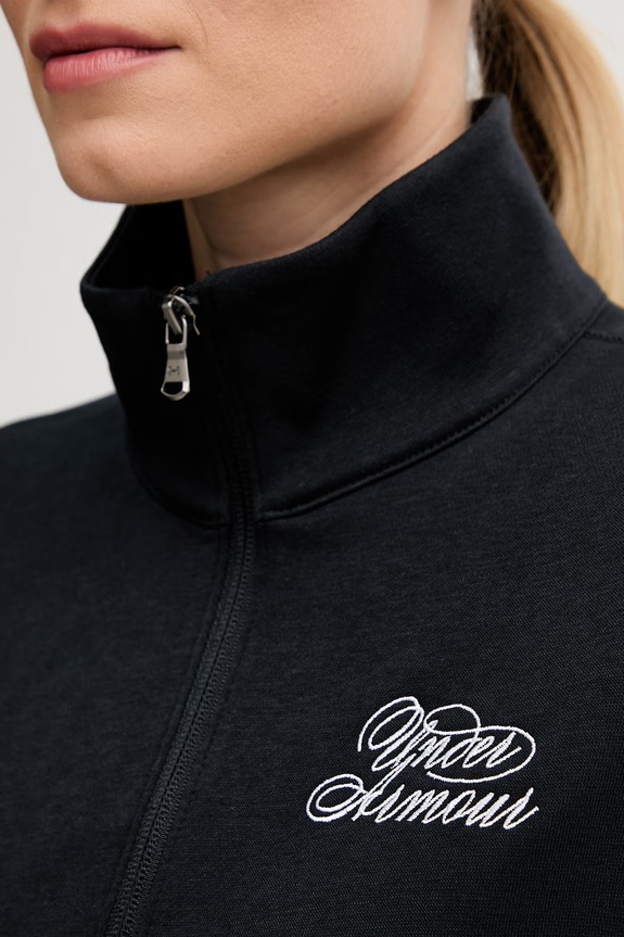 Under Armour μπλούζα Γυναικεία με βαμβάκι Rival Fleece 6012292 μαύρο