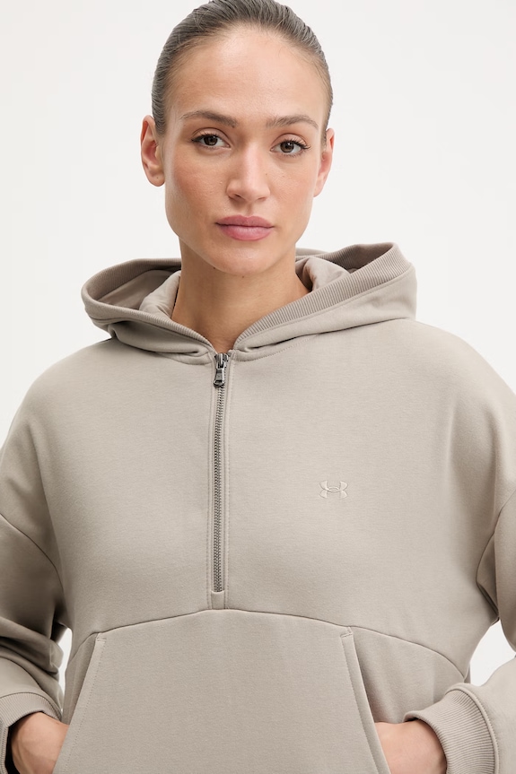 Under Armour μπλούζα με κουκούλα Γυναικεία Icon Fleece μπεζ 6012843