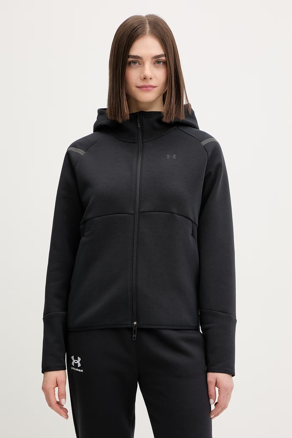 Μπλούζα Under Armour Unstoppable Flc με ελαστάν μαύρο 1379842