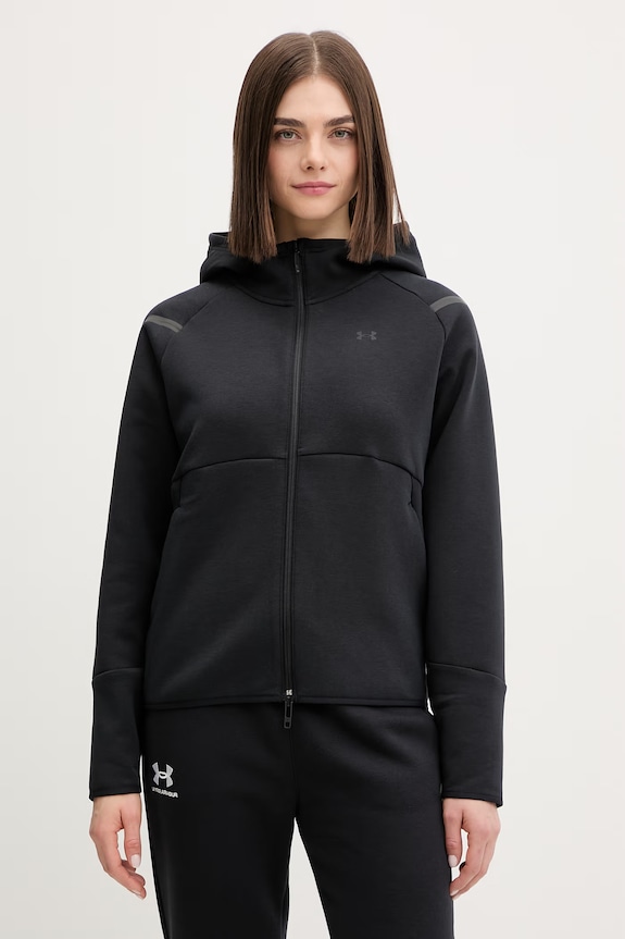 Μπλούζα Under Armour Unstoppable Flc με ελαστάν μαύρο 1379842