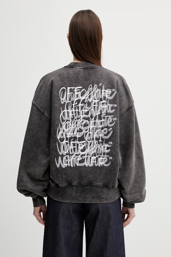 Off-White cotton sweatshirt Off Marker without black 2BA075S26FLE002