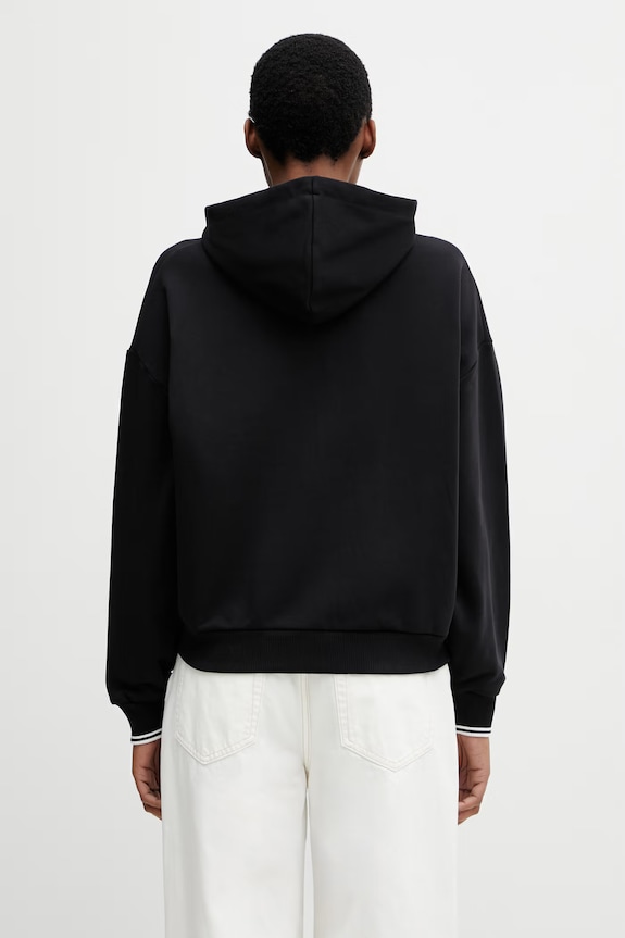 Odzież Fred Perry bluza rozpinana damska bawełniana G2164 czarny