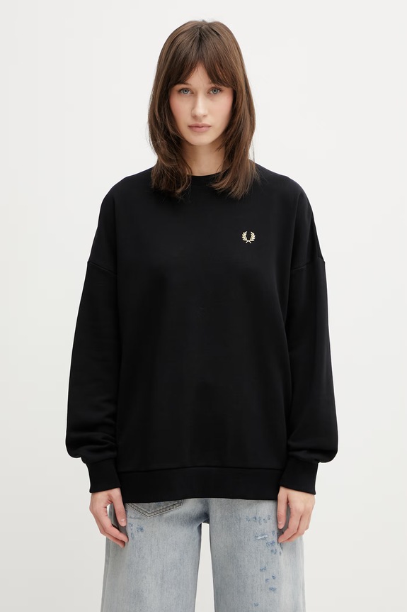 Fred Perry bluza damska bawełniana czarny G2173