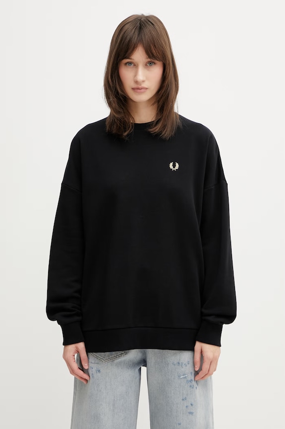 Fred Perry кофта бавовняна жіноча чорний G2173