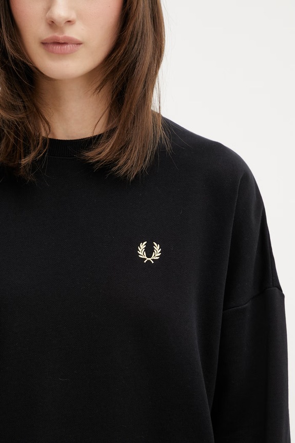 Fred Perry bluza damska bawełniana czarny G2173