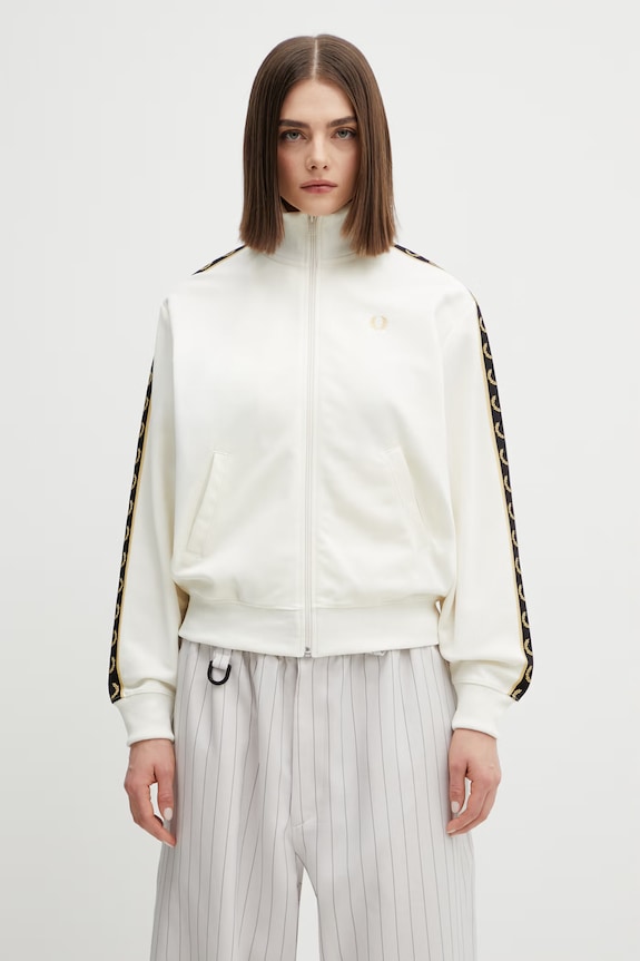 Fred Perry bluză uni bej J9100