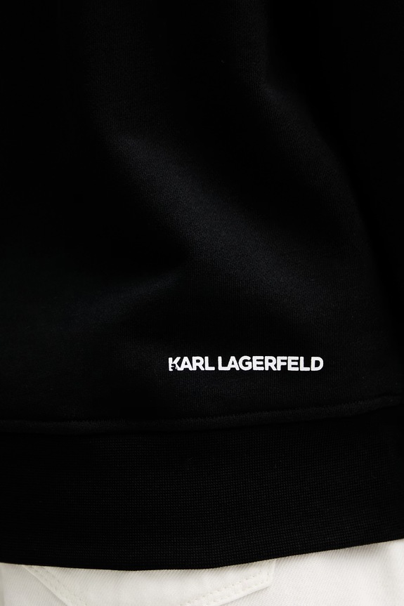 Karl Lagerfeld bluza damska bawełniana IKON czarny B2W20022
