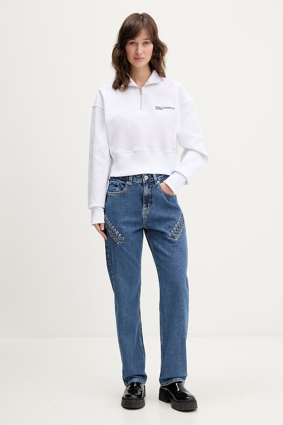 Karl Lagerfeld Jeans bluză B2W20041 alb SS26