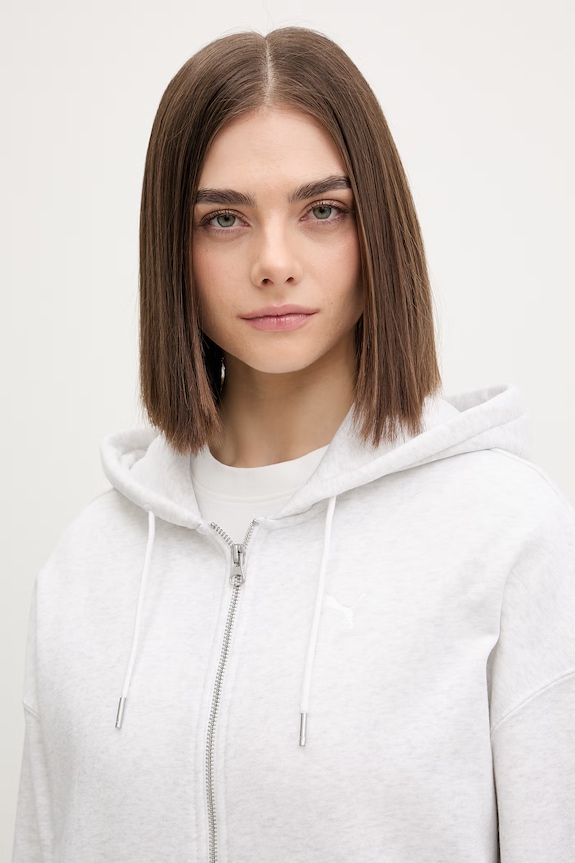 Mikina Puma ESS Full zip béžová 636021
