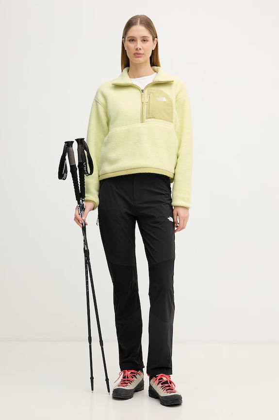 The North Face sportska dukserica ženska od flisa Yumiori Off NF0A8EV0GM41 zelena SS26