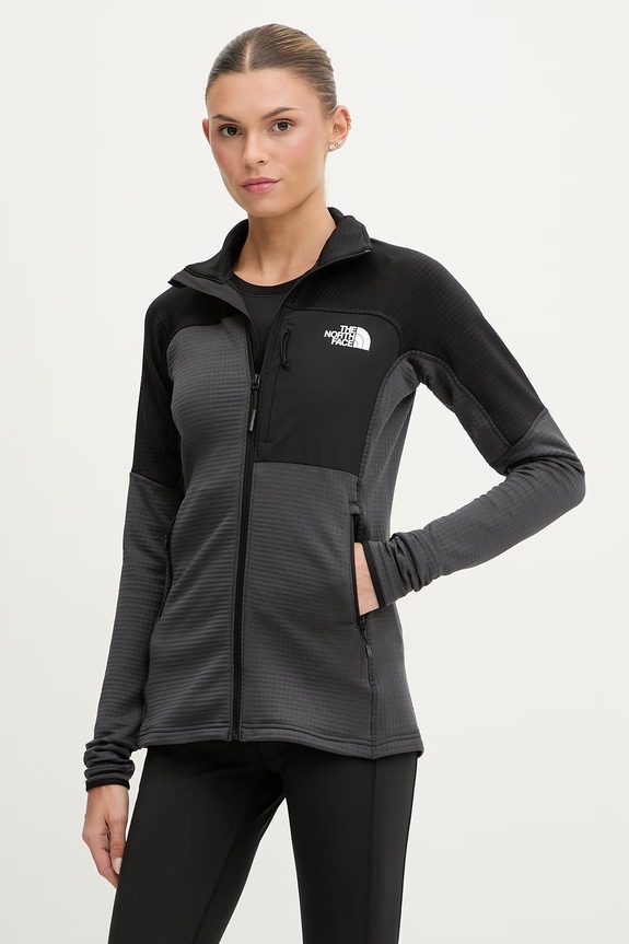 The North Face bluza rozpinana damska Powergrid stormgap szary NF0A8G32MN81