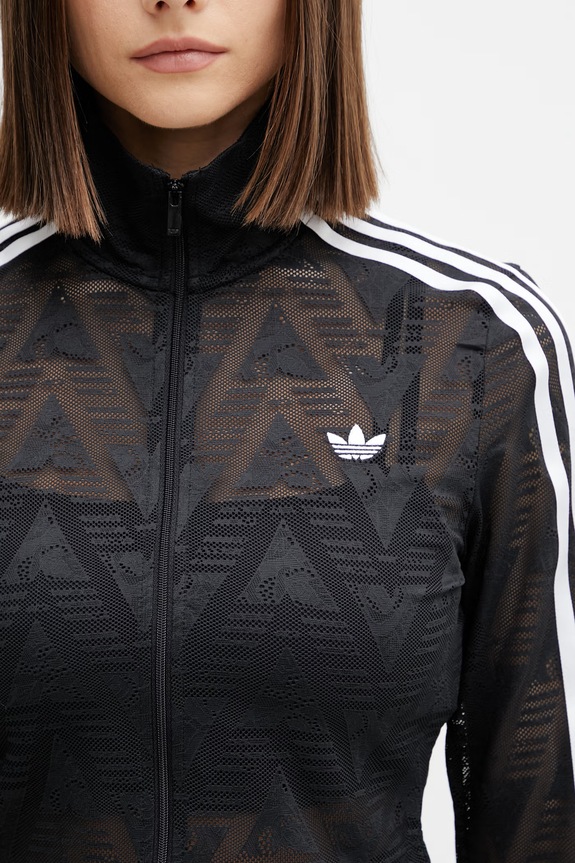 adidas Originals μπλούζα με κουμπιά Γυναικεία Firebird μαύρο KD0349