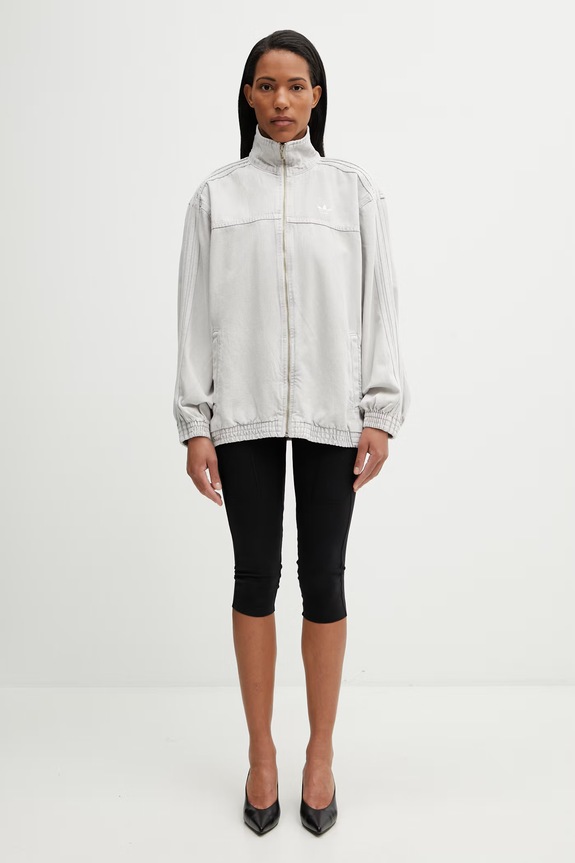 adidas Originals Firebird women's denim jacket KD2903 gray