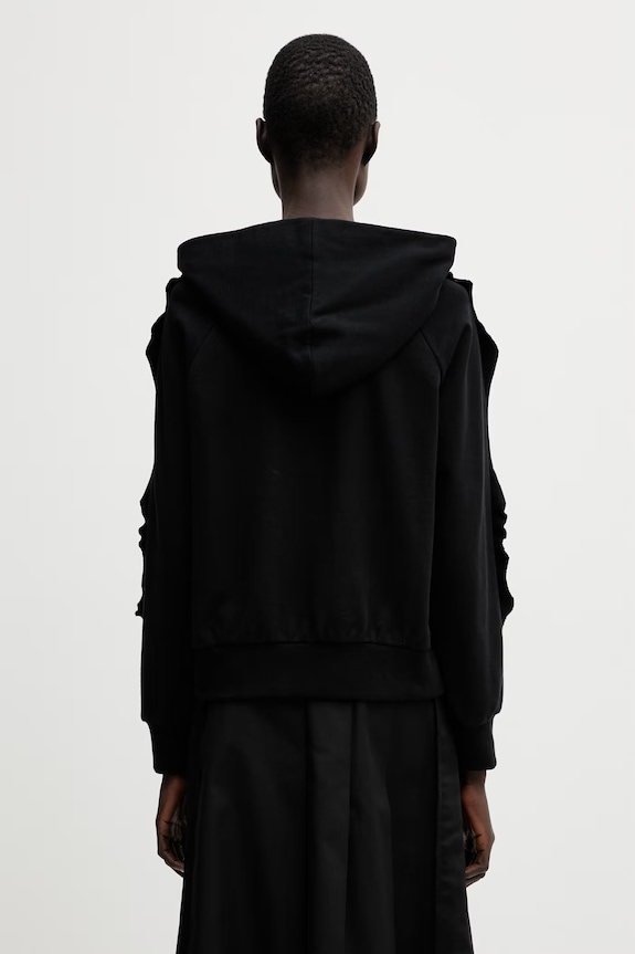 Odzież Undercover HOODIE bluza z kapturem bawełniana damska UP1F1810 czarny