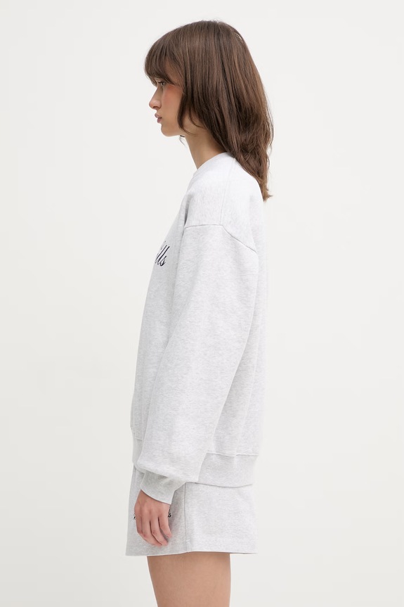 Sporty & Rich Beverly Script bluza bawełniana damska ST09876257GY03 szary SS26