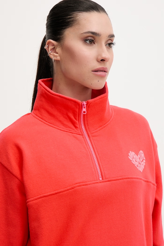 Rip Curl hanorac pentru femei, cu bumbac RC HEART rosu 0BWWFL