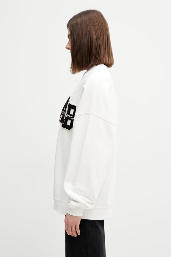 Anine Bing Miles bluza oversize bawełniana damska A.08.10074 biały SS26