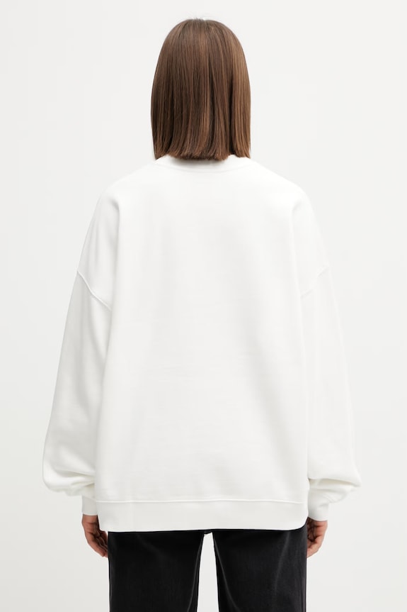 Odzież Anine Bing Miles bluza oversize bawełniana damska A.08.10074 biały