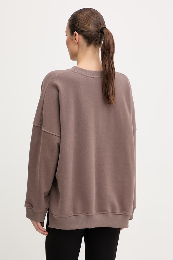 Oblečenie Dámska bavlnená športová mikina JOYINME Oversize.Kind.Pilates hnedá