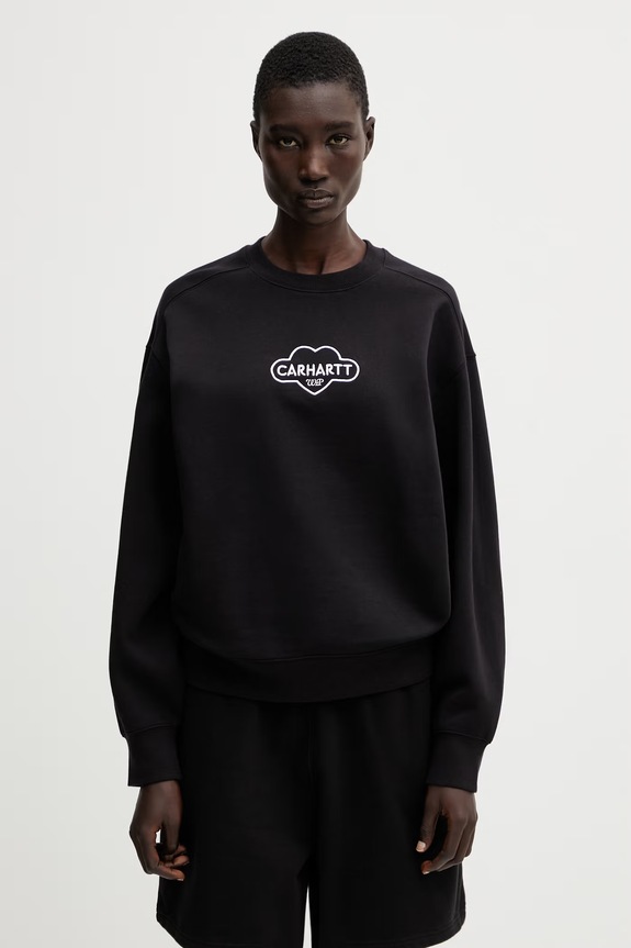 Carhartt WIP W' Cloud Heart Sweat bluza damska z bawełną czarny I036307.0D2XX