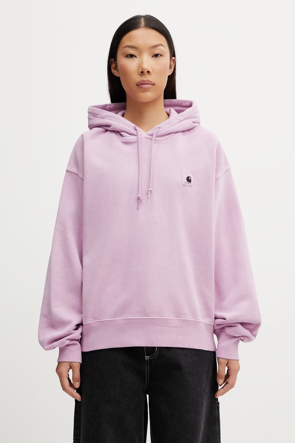 Carhartt WIP W' Hooded Nelson Sweat oversized sweatshirt cotton Women's violet I032741.3IBGD