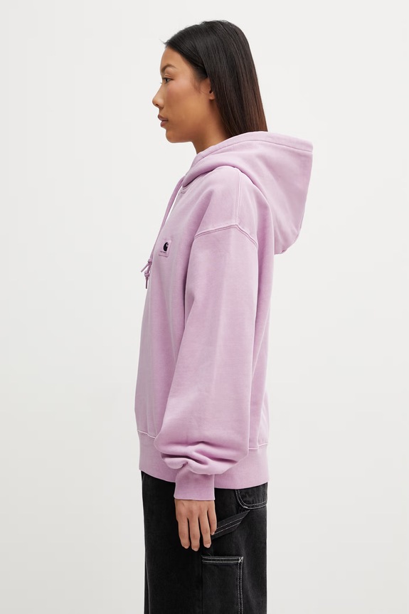 Carhartt WIP W' Hooded Nelson Sweat oversized sweatshirt cotton Women's I032741.3IBGD violet SS26