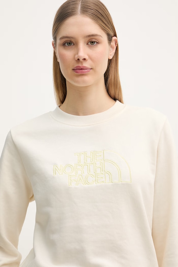 The North Face bluza damska z bawełną Drew Peak Light beżowy NF0A8C1EL7N1