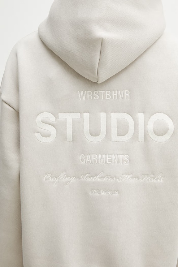 WRSTBHVR Garm V5 felpa con cappuccio da donna beige U2026TT.3437