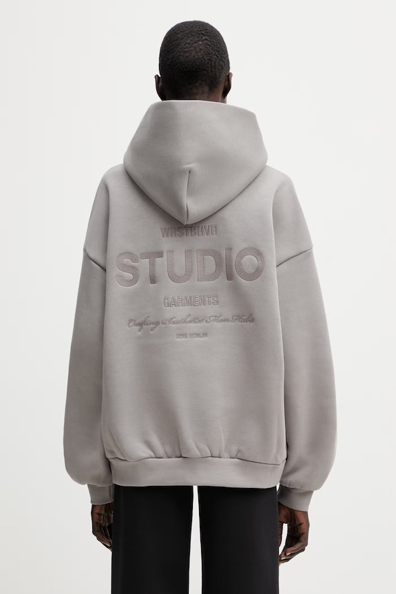 WRSTBHVR Garm V5 felpa con cappuccio da donna grigio U2026TT.3437