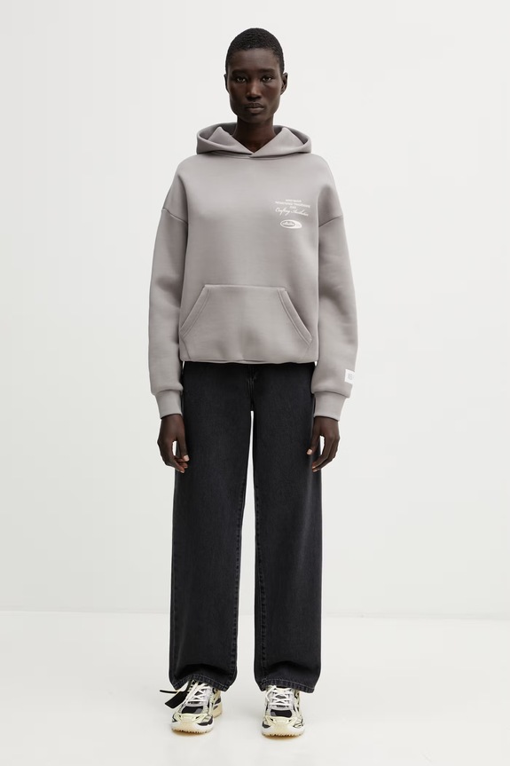WRSTBHVR Studio V13 bluza z kapturem damska U2026TT.3439 szary