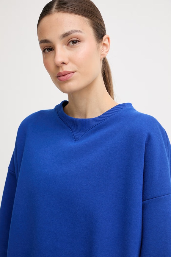JOYINME oversize pulover ženski bombažen Rebel modra bluza.soft.rebel
