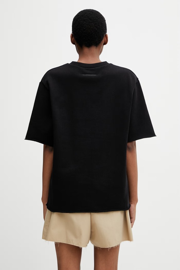 Дрехи MM6 Maison Margiela тениска от памук дамска S62GU0147.M25014 черен