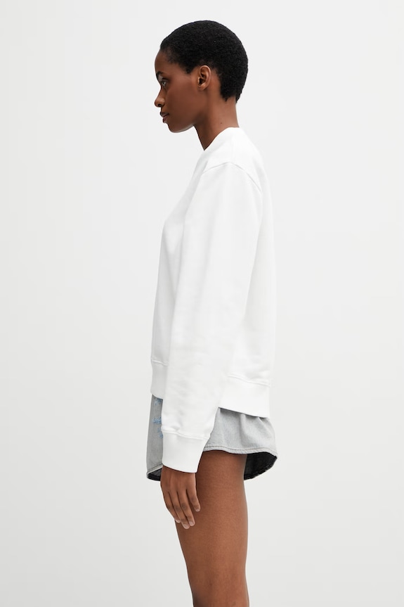 MM6 Maison Margiela μπλούζα γυναικεία βαμβακεία S62GU0145.M25014 λευκό SS26