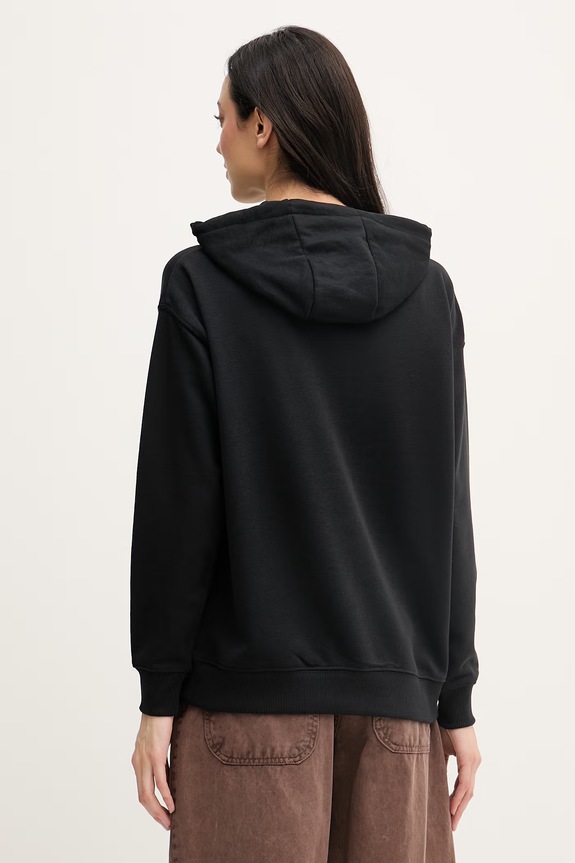 Oblečenie U.S. Polo Assn. mikina s kapucňou dámska s bavlnou DHM Hoodie WUP2541 čierna