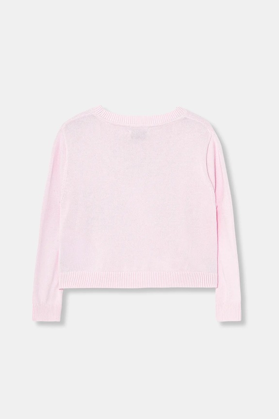 Dětská bavlněná mikina Calvin Klein Jeans IG0IG03075.128.176.PPY2 růžová SS26