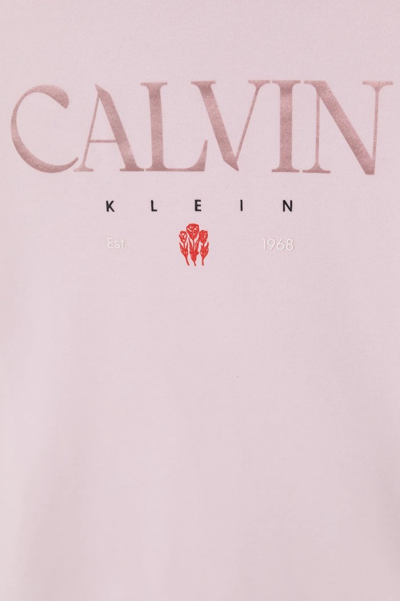Dziewczynka Calvin Klein Jeans bluza dziecięca IG0IG03066.128.176.PPY2 różowy