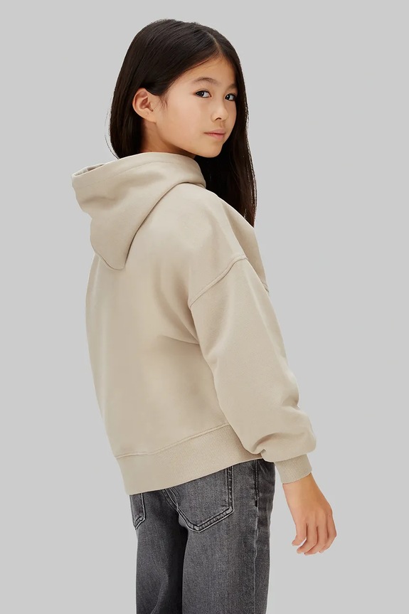 DÍVKA Dětská bavlněná mikina Calvin Klein Jeans IG0IG03068.128.176.PPY2 šedá