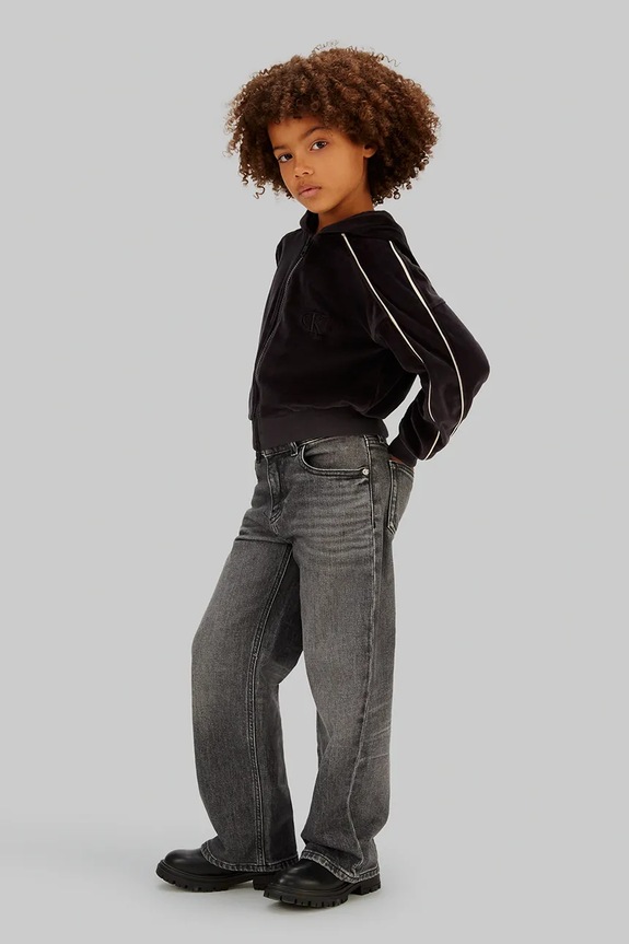 Dječja dukserica Calvin Klein Jeans crna IG0IG03088.128.176.PPY2