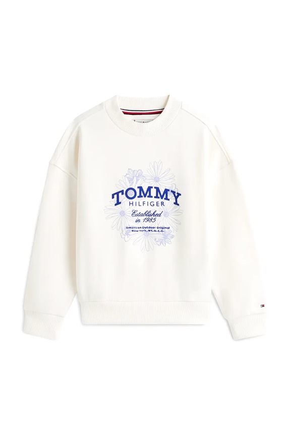Dječja dukserica Tommy Hilfiger KG0KG08992.122.PPY2 bijela SS26
