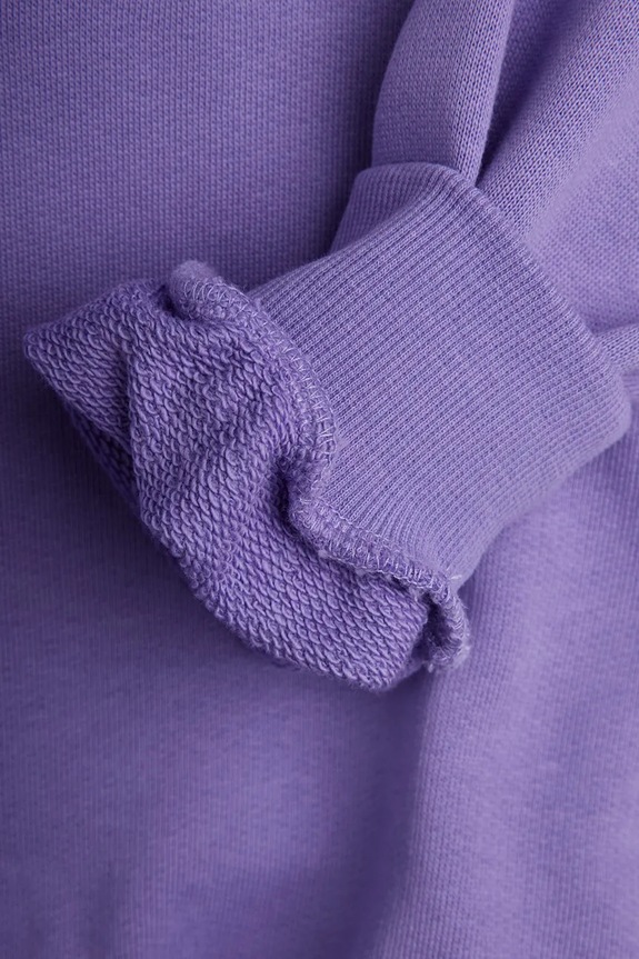 Παιδική βαμβακερή μπλούζα Mini Rodini Heart 26120124 μωβ