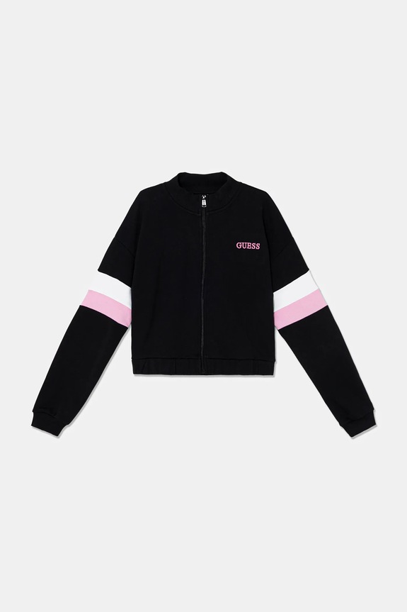 Guess bluza bawełniana dziecięca wzorzyste czarny J6RQ00.KAD74.PPY2