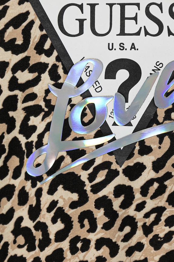 Dziewczynka Guess bluza bawełniana dziecięca J6RQ04.KA6R4.PPY2 beżowy