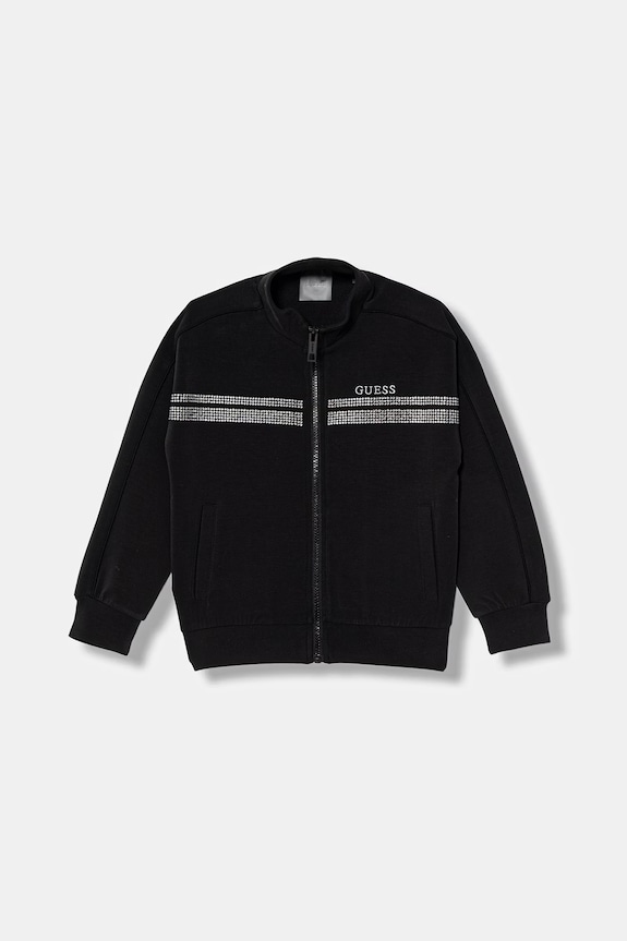 Guess bluză imprimeu negru J6RQ12.KCAY2.PPY2