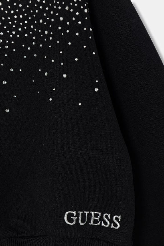 Dziewczynka Guess bluza bawełniana dziecięca J6RQ13.KA6R4.PPY2 czarny