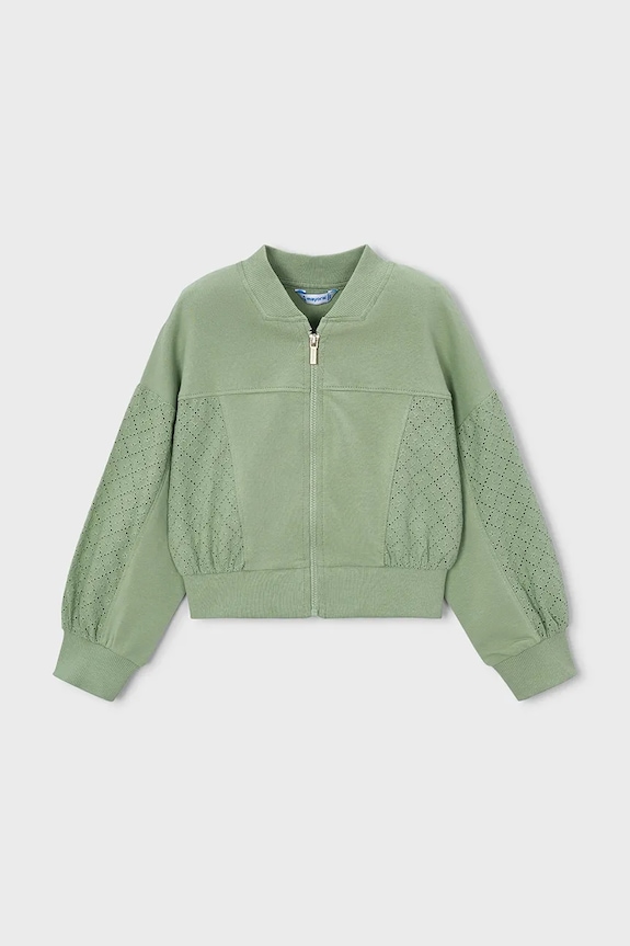 Mayoral bluza dziecięca z elastanem zielony 3456.6E.Mini.PPY2
